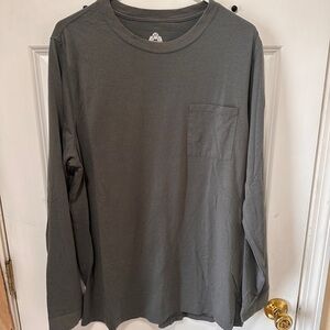 Men's Charcoal Long Sleeve Tee